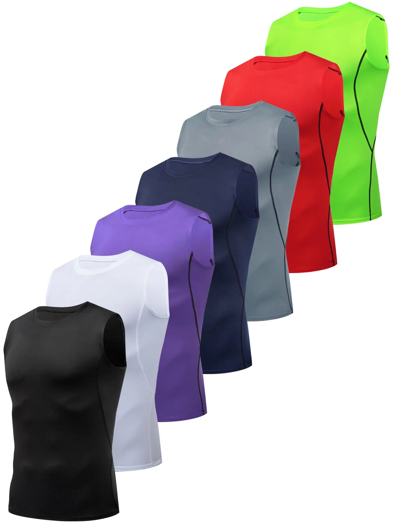 Men Compression Tank Top Quick Dry Moisture Wicking Breathable