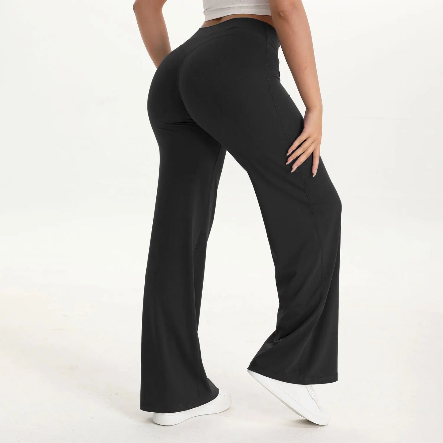 NCLAGEN SoftMotion Yoga Pants Women Mid-Waist Gym Leggings
