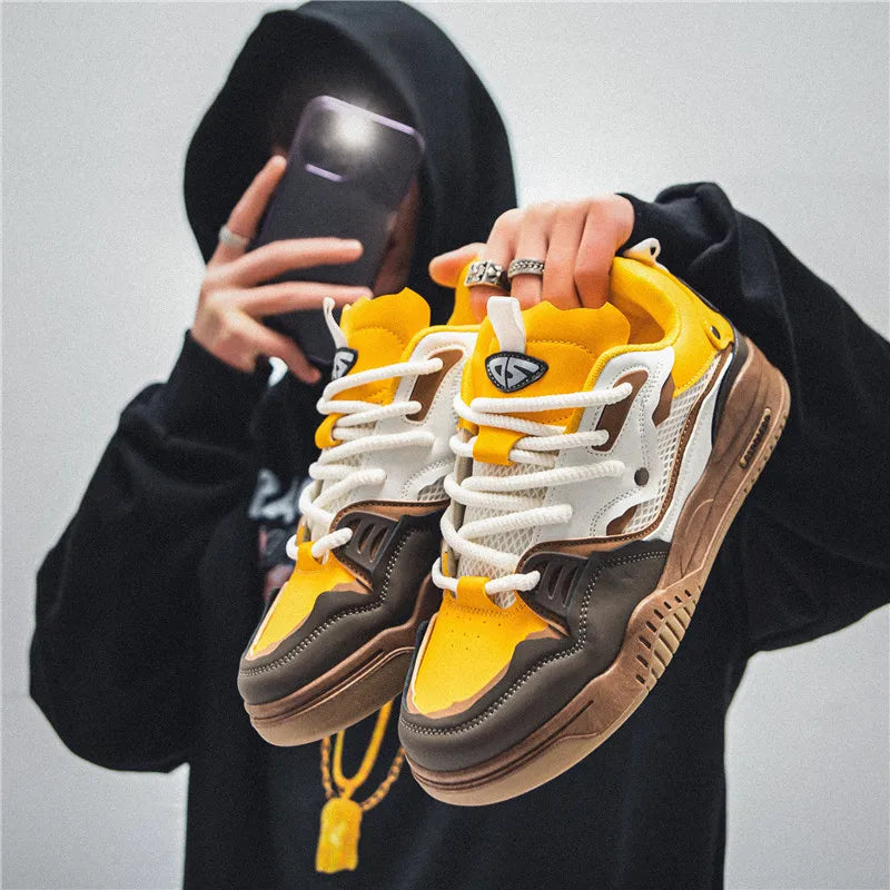 Men's Casual Retro Platform Shoes For All Seasons Daily Wear