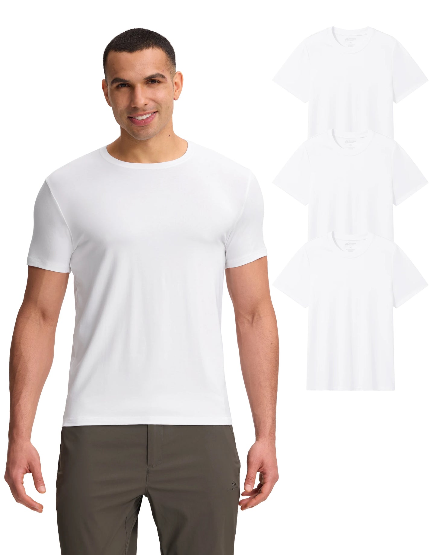 Pioneer Camp Men's Bamboo Viscose Tee Shirt Crew Neck