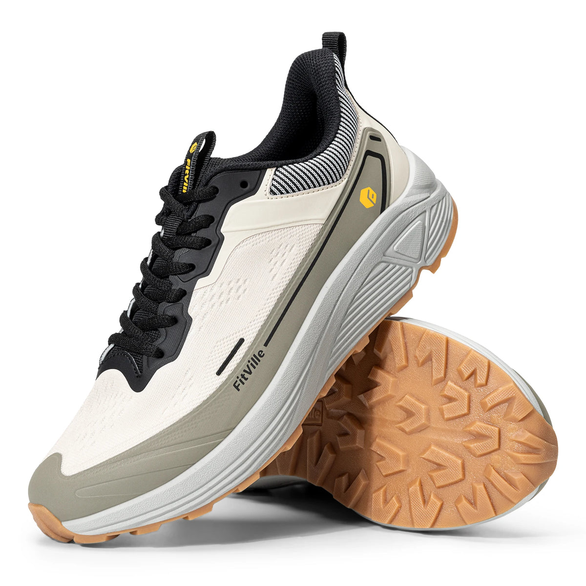 Fitville Men Wide Toe Box Breathable Lightweight Running Shoes