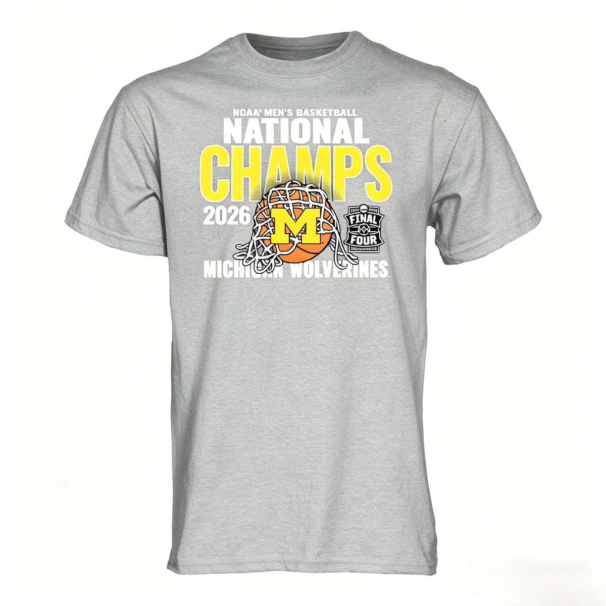 Michigan Wolverines Basketball National Championship Graphic T Shirt for Fans