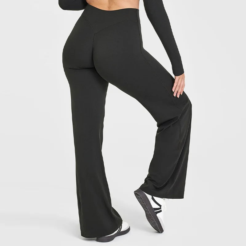 NCLAGEN SoftMotion Yoga Pants Women Mid-Waist Gym Leggings