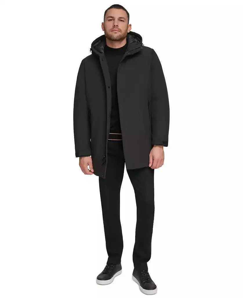 Calvin Klein Men's Waterproof Hooded Running Jacket Outdoor Sportswear for Active Flexibility Comfortable Fit