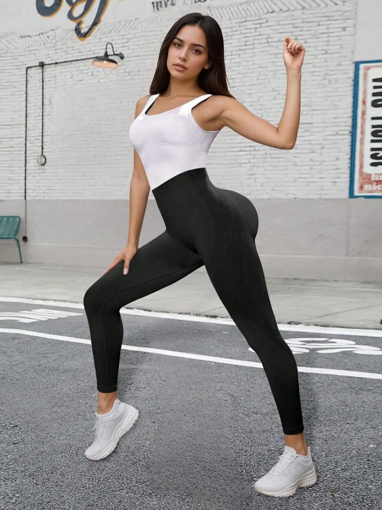 Women High Waist Seamless Stretchy Leggings For Yoga Running