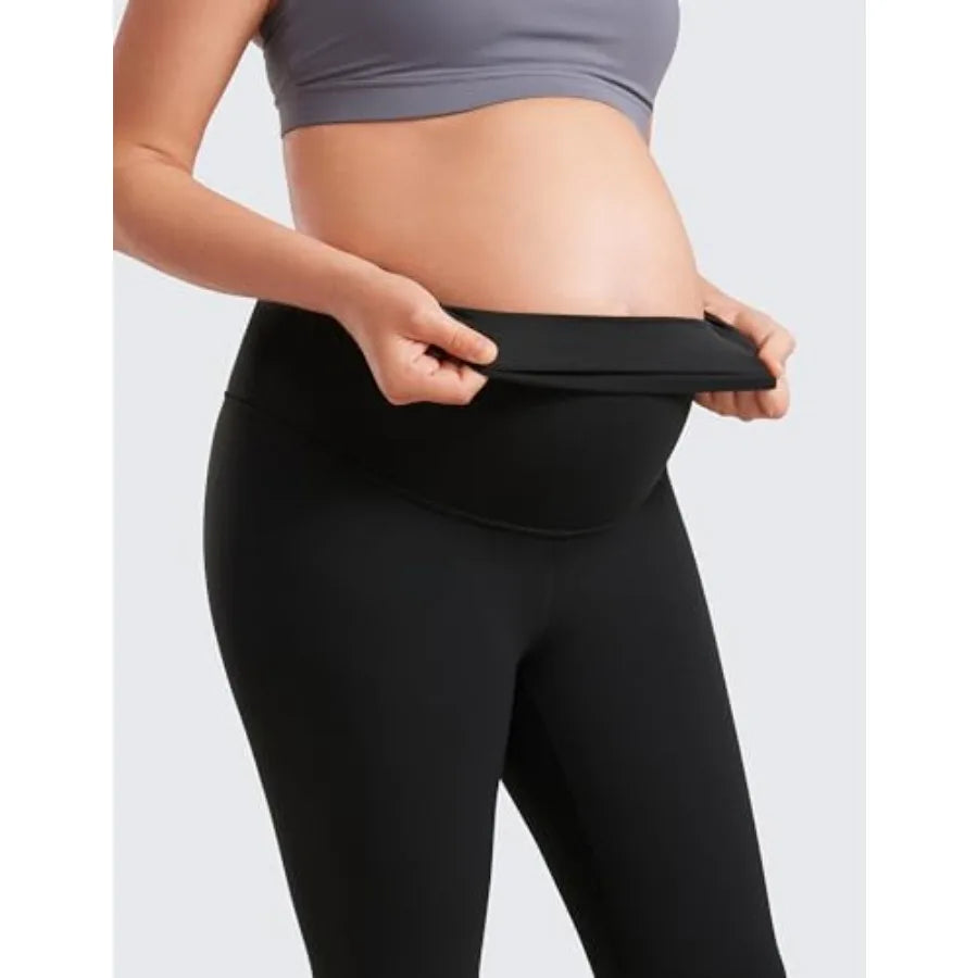 CRZ YOGA Butterluxe Maternity Leggings 25" - Over The Belly Buttery Soft Workout Activewear Yoga Womens Pregnancy Pants