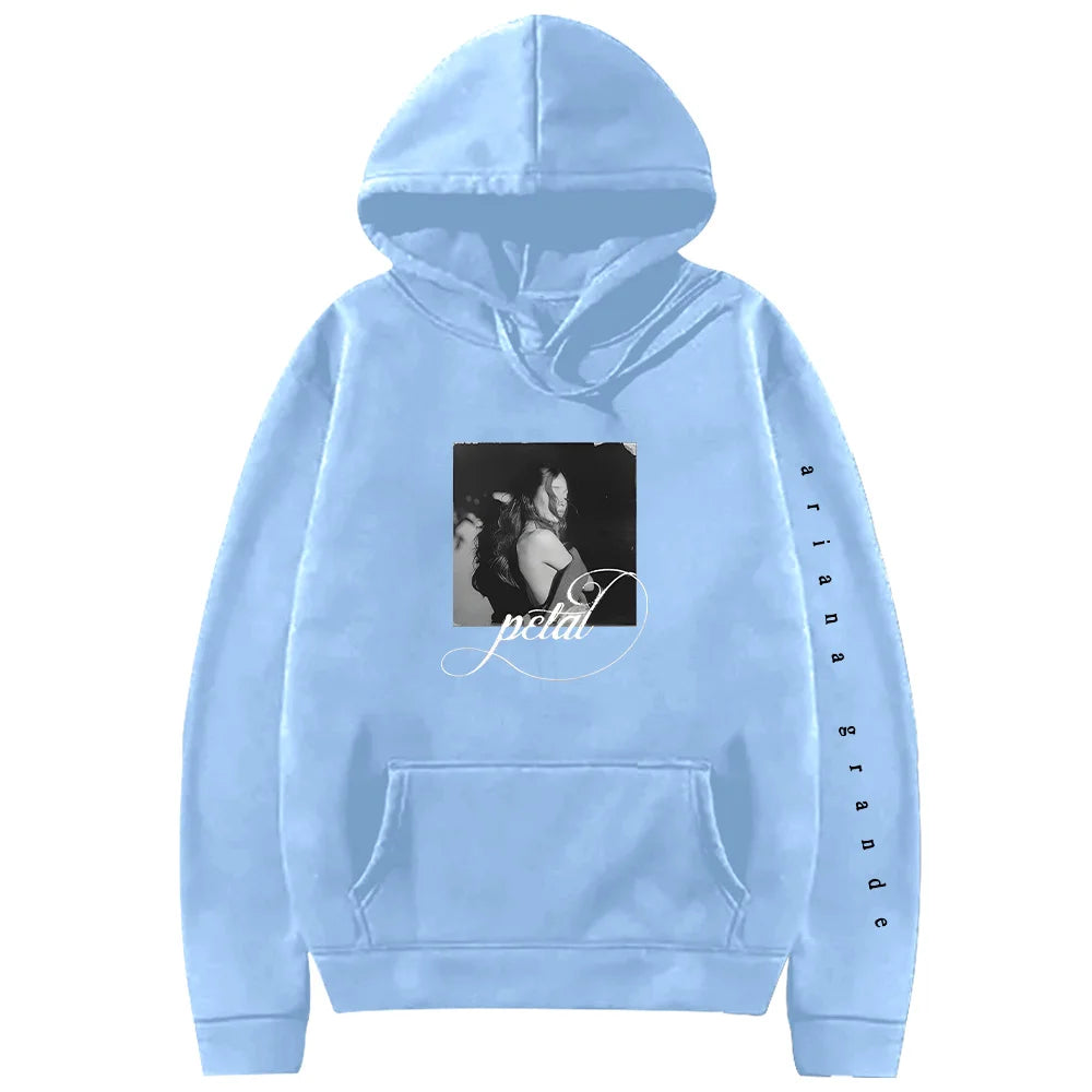 Petal Print Hoodie Unisex Harajuku Streetwear For Daily Wear
