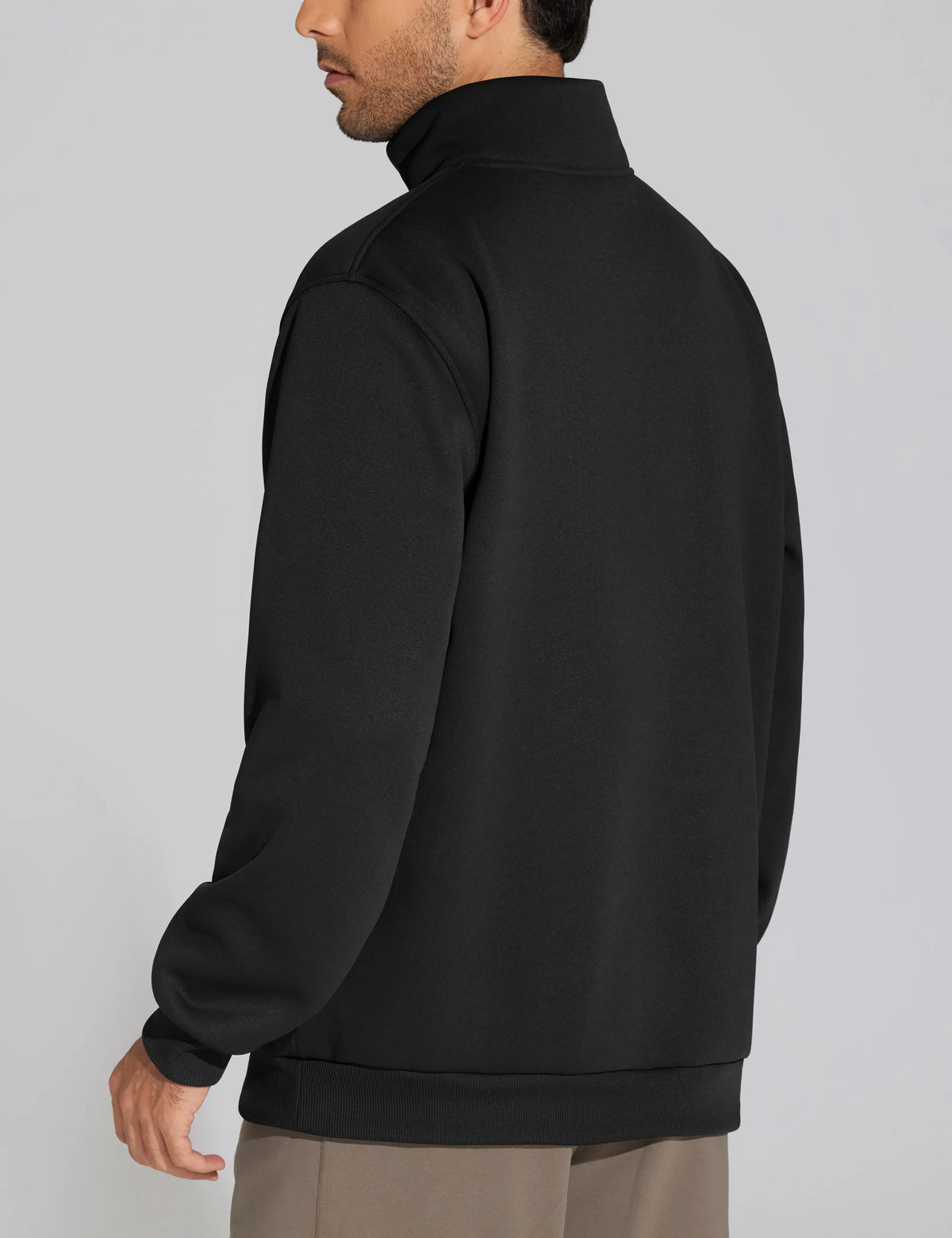 The Gym People Men Half Zip Fleece Workout Pullover Sweatshirt