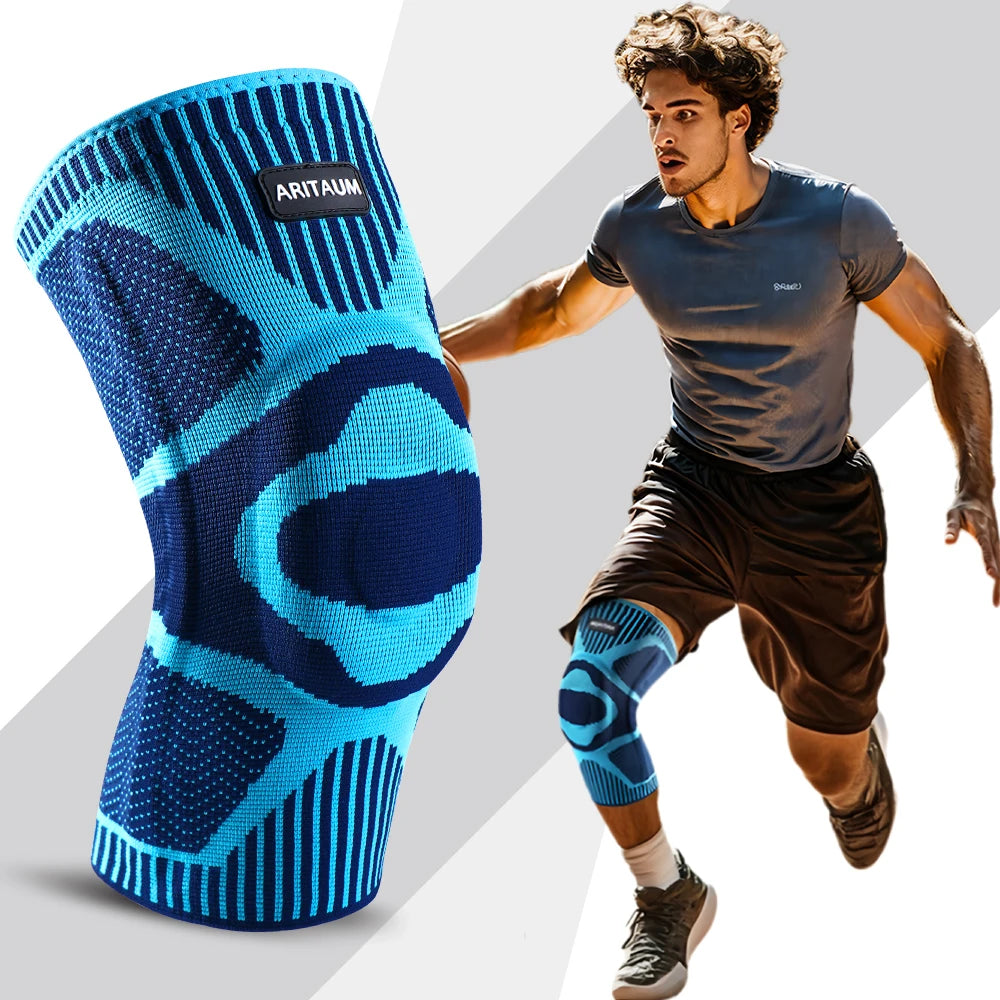 Professional Sports Knee Pads With Silicone Spring Support