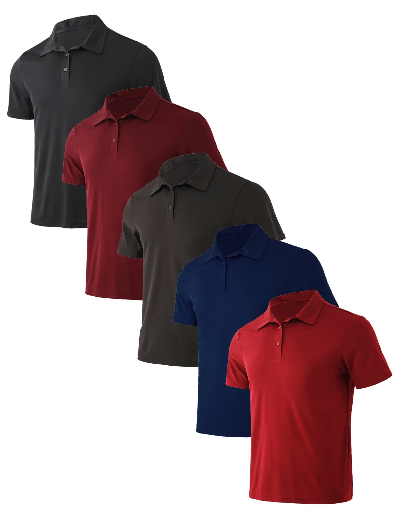 Men's Short Sleeve Polo Shirt Breathable Quick Dry