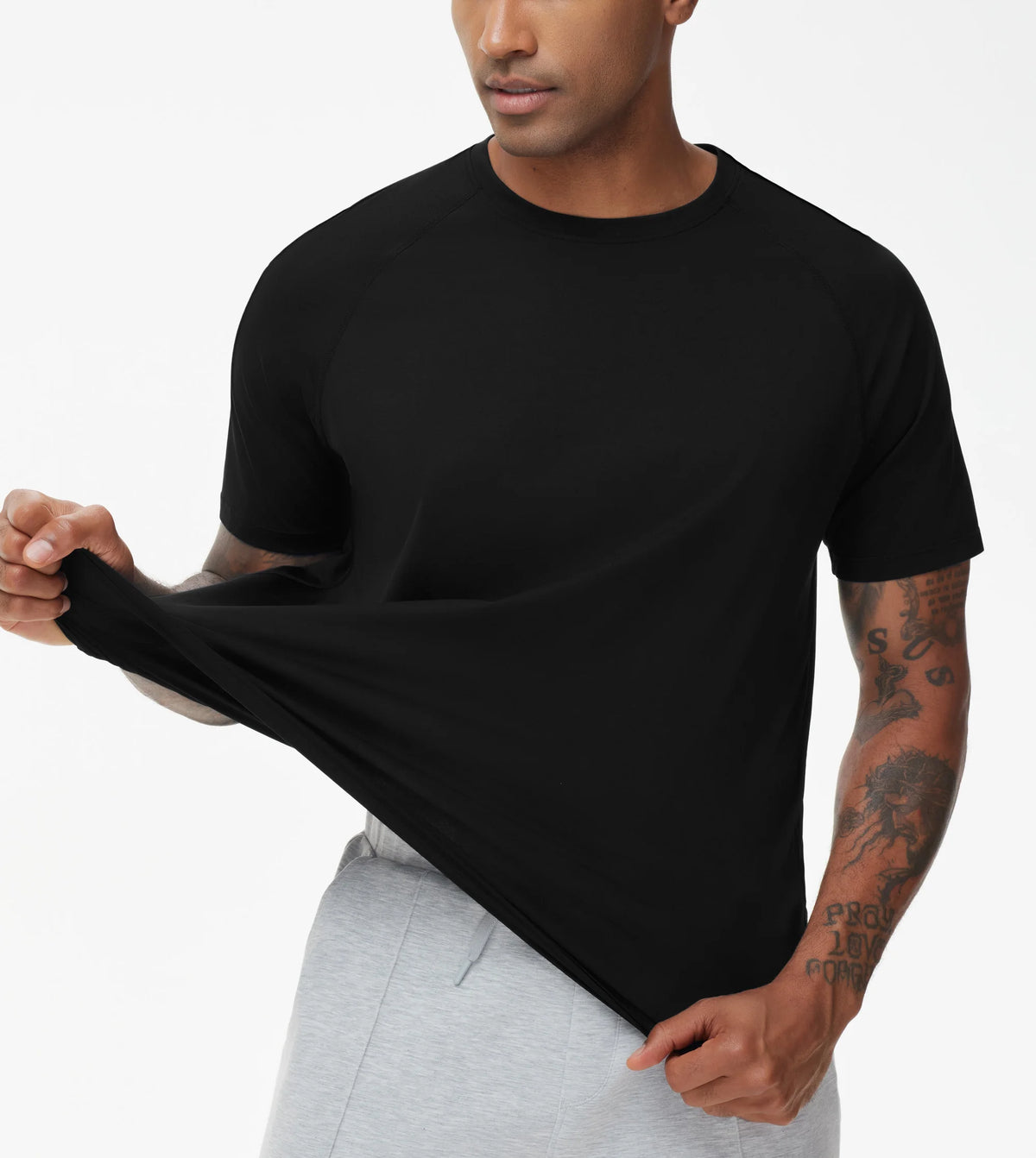 The Gym People Men's Short Sleeve UPF 50 Running Shirt