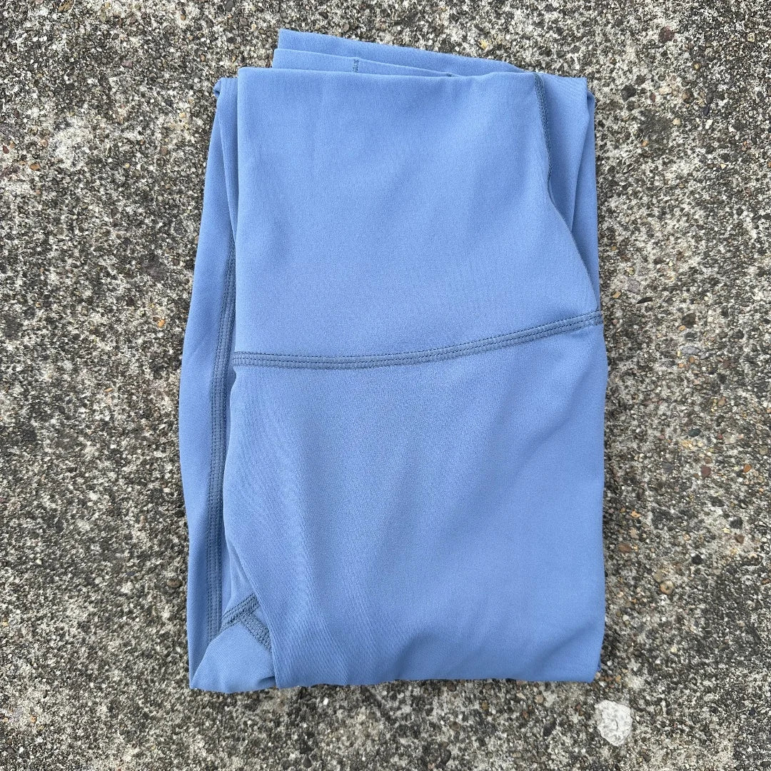 Solid Color Back Pocket High Waisted Yoga Leggings For Women