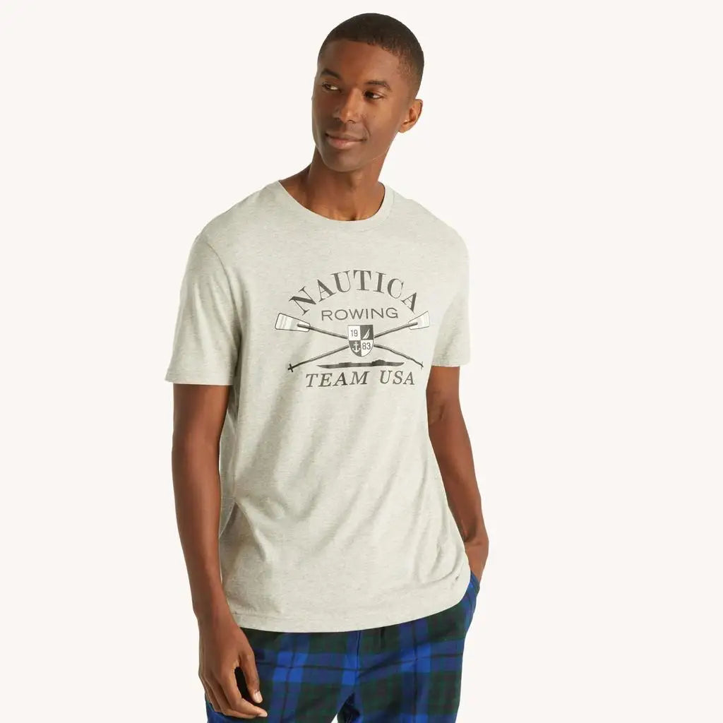 Nautica Men's Unisex Comfort Fit Cotton Running T-Shirt