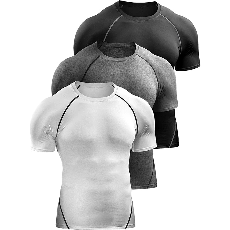 Compression T Shirt Quick Dry Sports Top For Workout