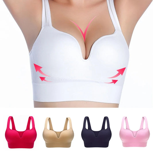 Women Padded Seamless Sports Bra For Workout