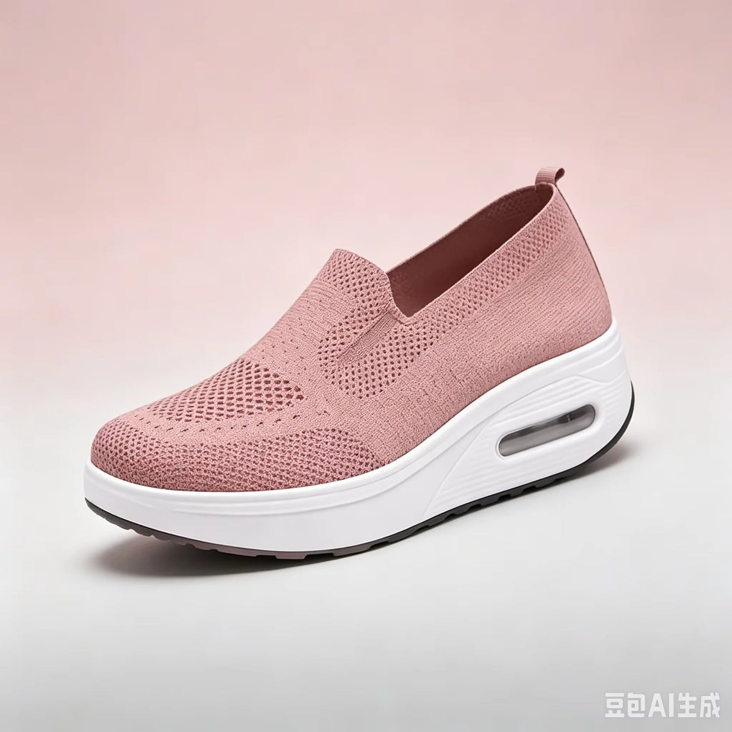 Women Slip On Breathable Platform Walking Shoes With Air Cushion