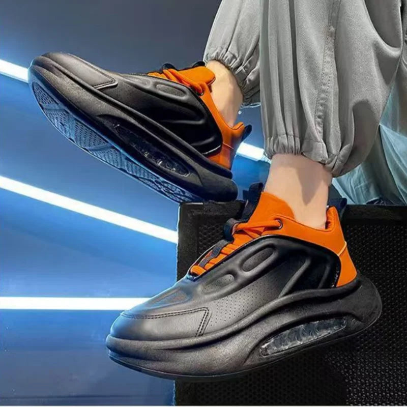 Men's Breathable Height Increasing Casual Shoes With Air Cushion