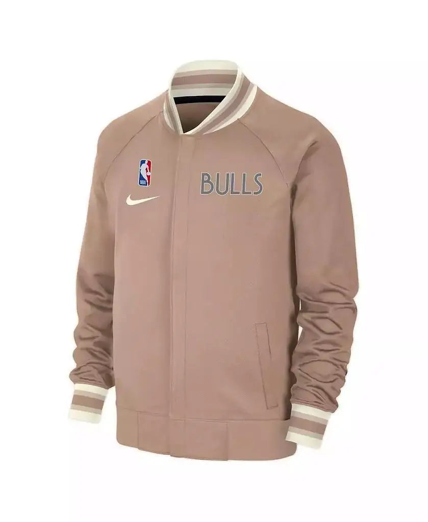 Nike Men's Chicago Bulls City Edition Full-Zip Running Jacket Sizes S-XXL for Sports Fans & Athletes