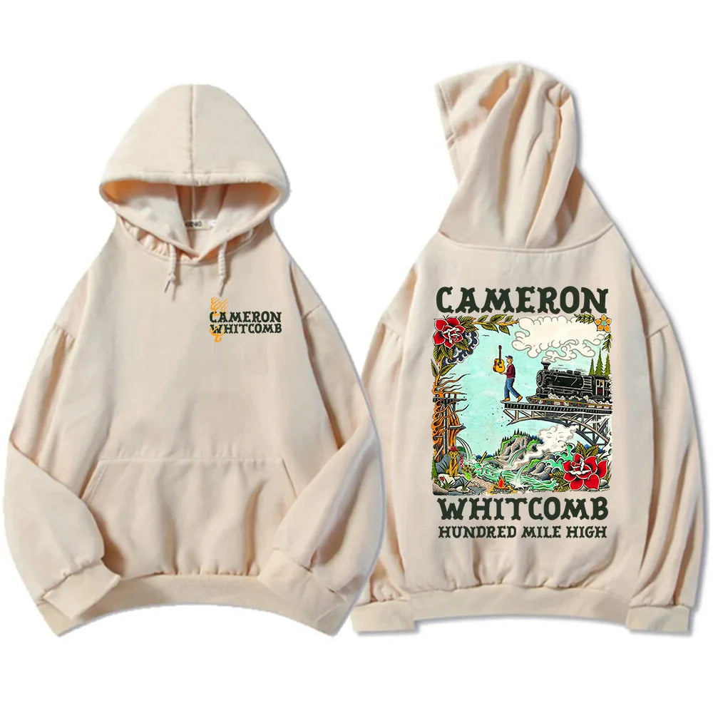 Cameron Whitcomb Logo Hoodies Fleece Long Sleeve Unisex Sweatshirt