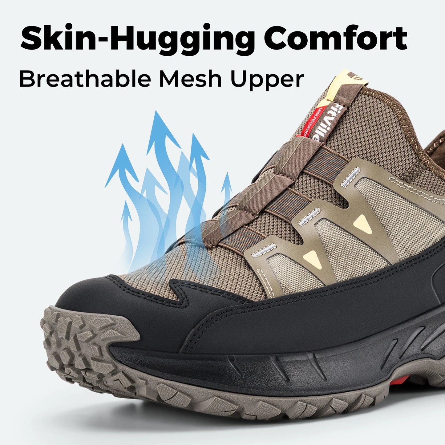 Fittington Slip-On Shoes for Men Wide Sneakers with Arch Support