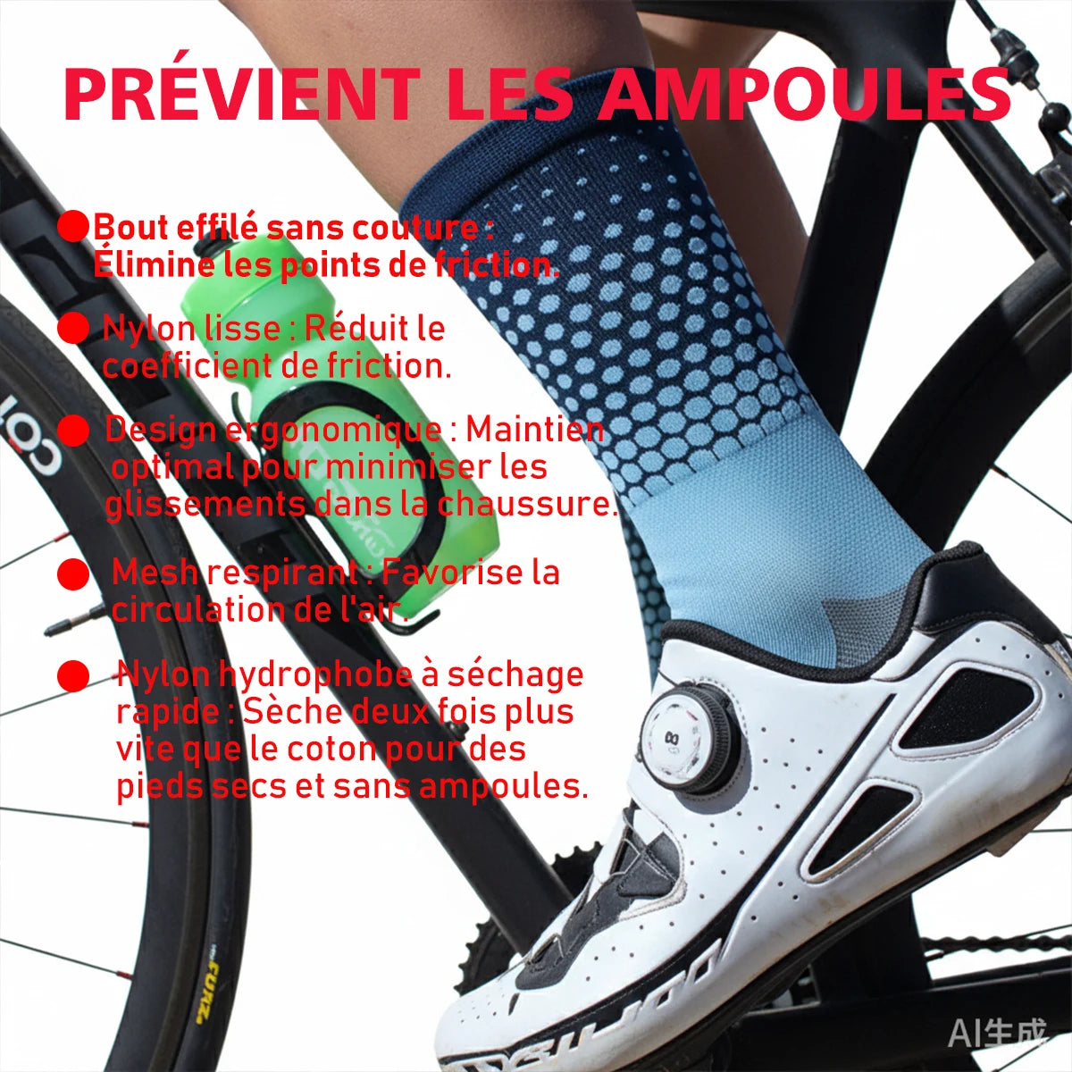 Unisex Cycling Socks With Compression For Running And Sports