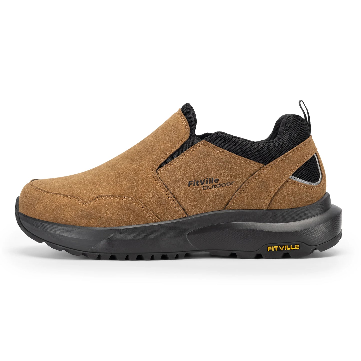 Fitville Men's Explorer Slip On Hiking Shoes With Arch Support