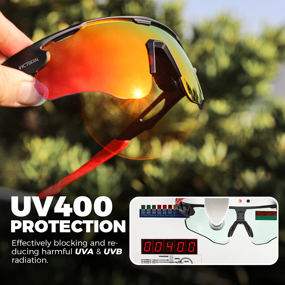 Victgoal Photochromic Cycling Sunglasses UV400 Protection