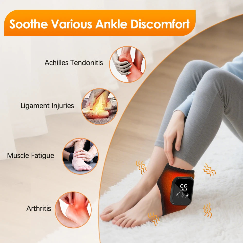 Hailicare Electric Heated Ankle Brace With Three Heat Settings