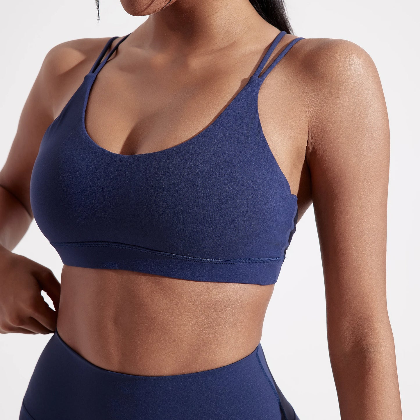 Women Cross Sports Bra With Chest Pad For Gym Yoga And Training