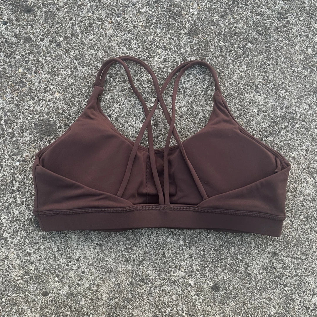 Women Cross Sports Bra With Chest Pad For Gym Yoga And Training