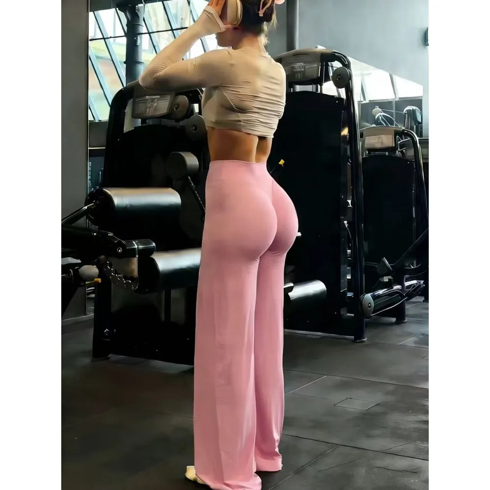Women High Waist Yoga Pants With Tummy Control And Breathable