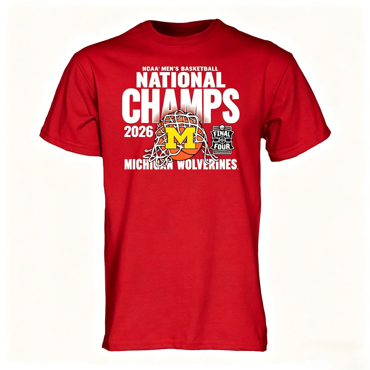 Michigan Wolverines Basketball National Championship Graphic T Shirt for Fans