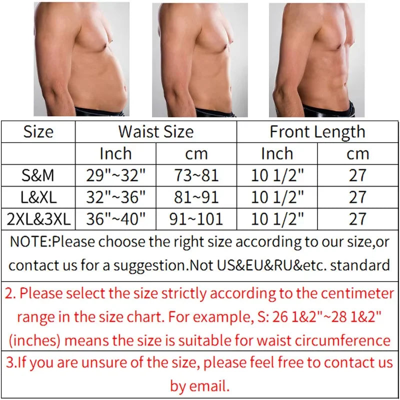 LALAMELON Sauna Abdomen Belt Waist Trainer Shaper for Men