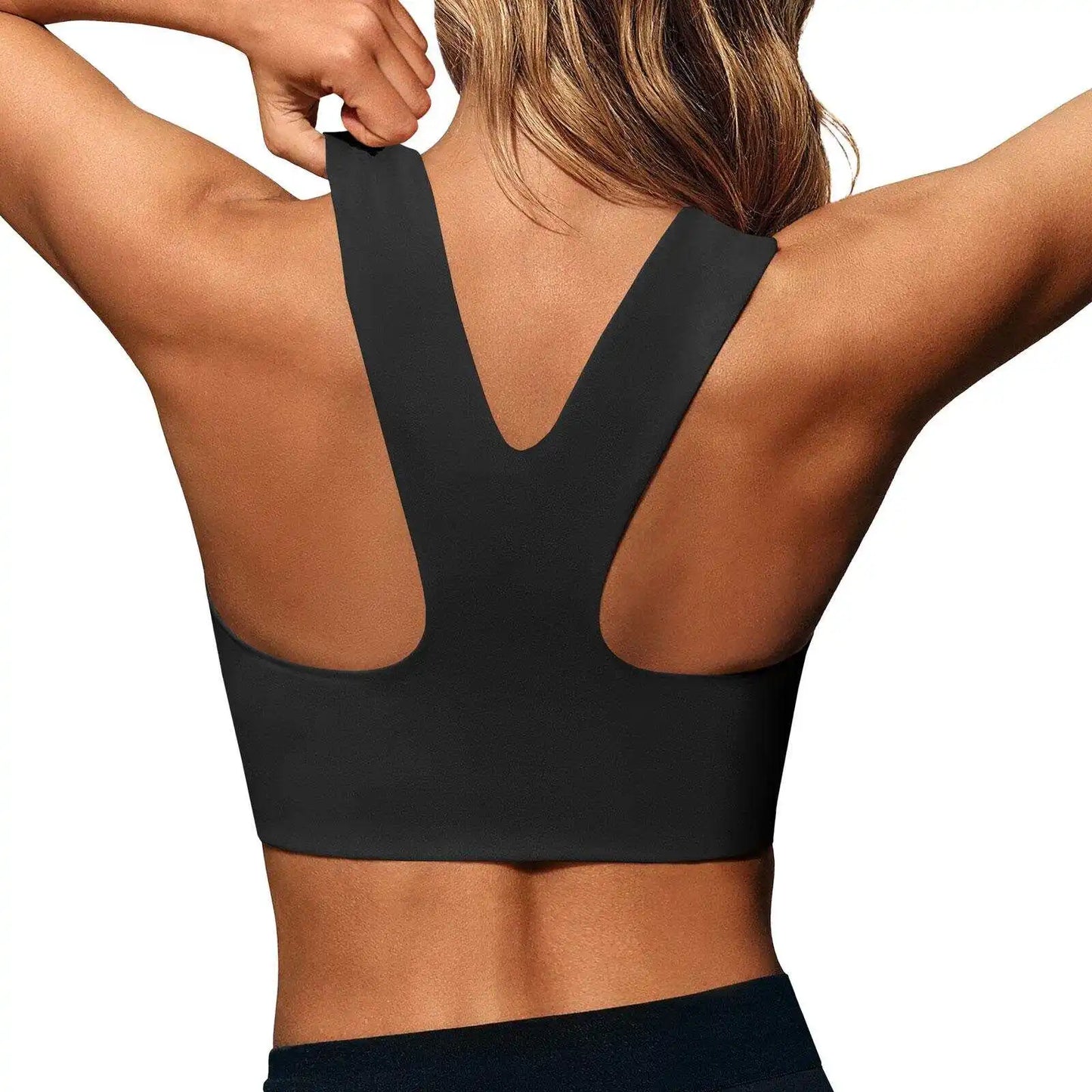 Women Seamless Sports Bra Padded Longline Yoga Crop Top