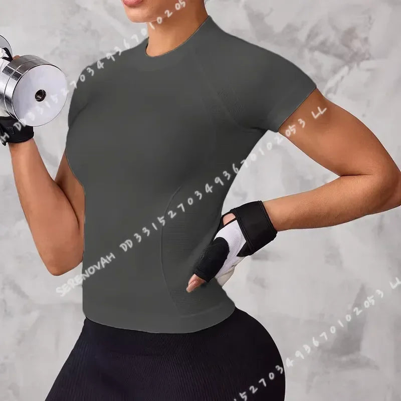 Women's Breathable Quick Dry Athletic Sports Top For Running Yoga