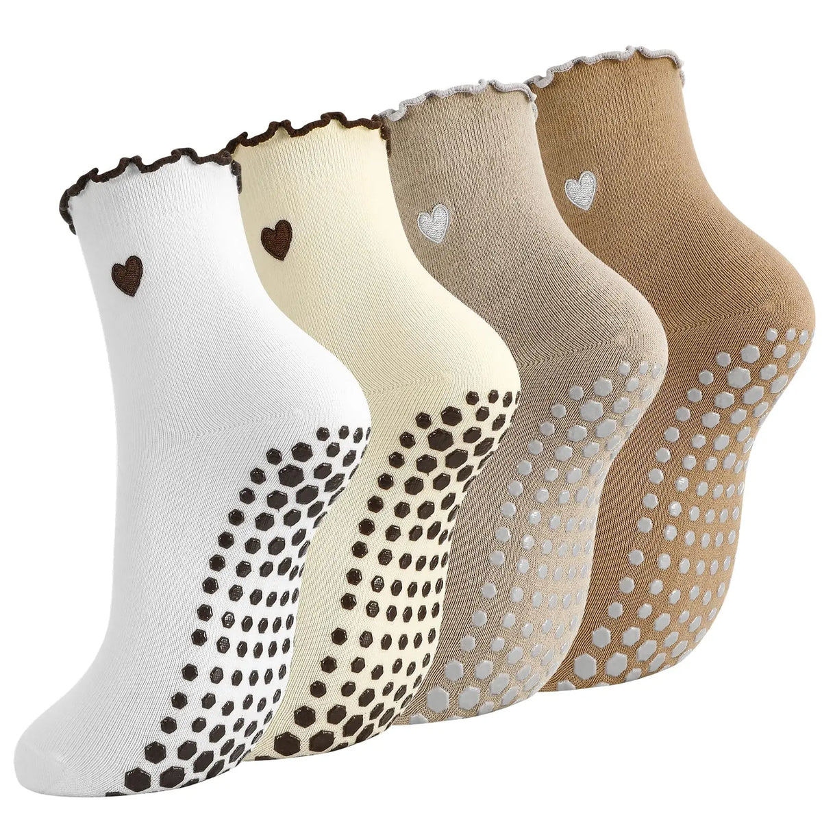 Non-Slip Pilates Grip Socks With Silicone Dots For Yoga Ballet
