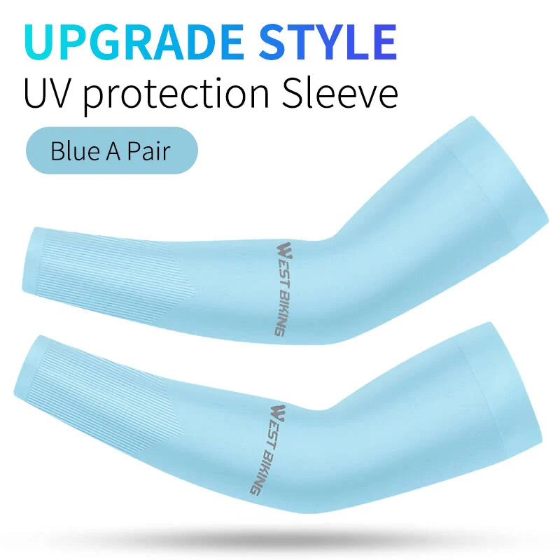 West Biking Cooling Arm Sleeves With Upf50 Protection
