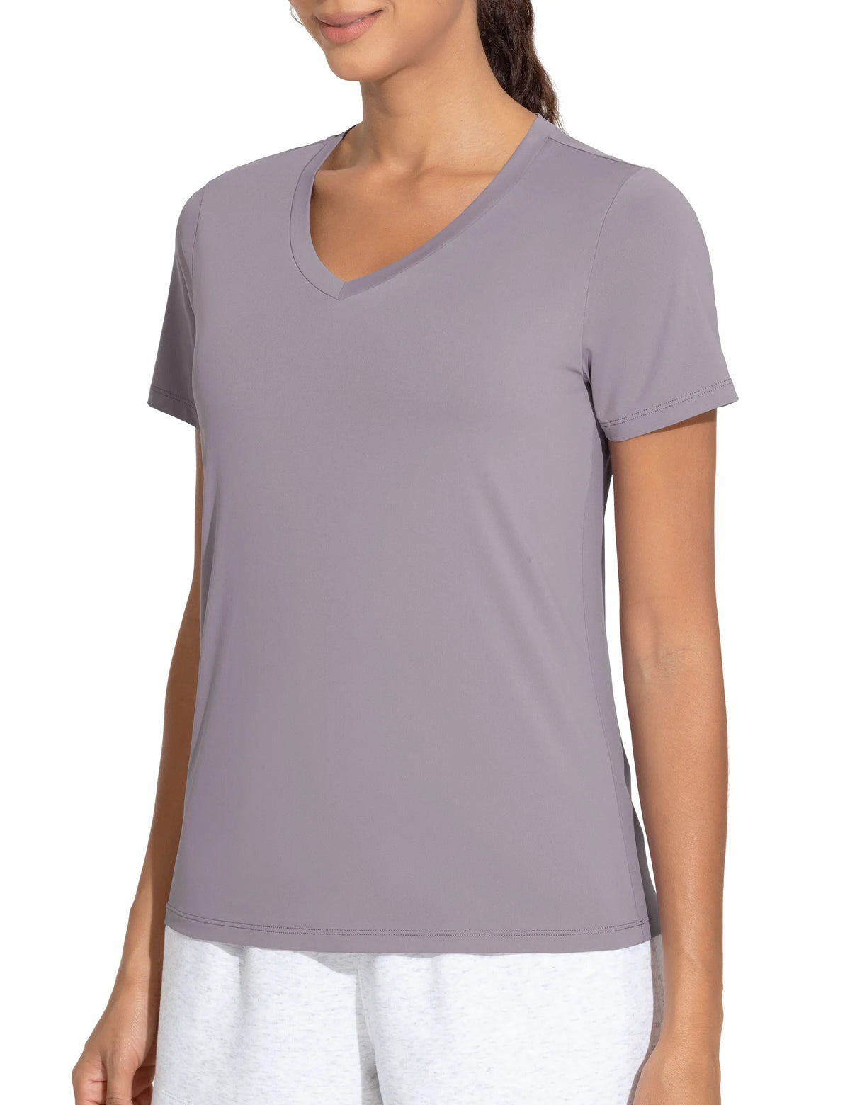 The Gym People Women Breathable V Neck Athletic Workout Shirt