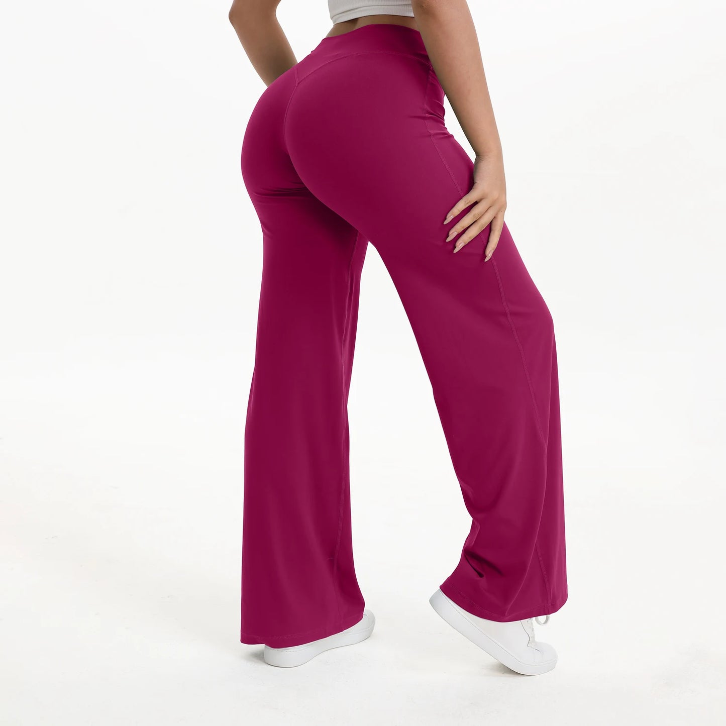 NCLAGEN SoftMotion Yoga Pants Women Mid-Waist Gym Leggings