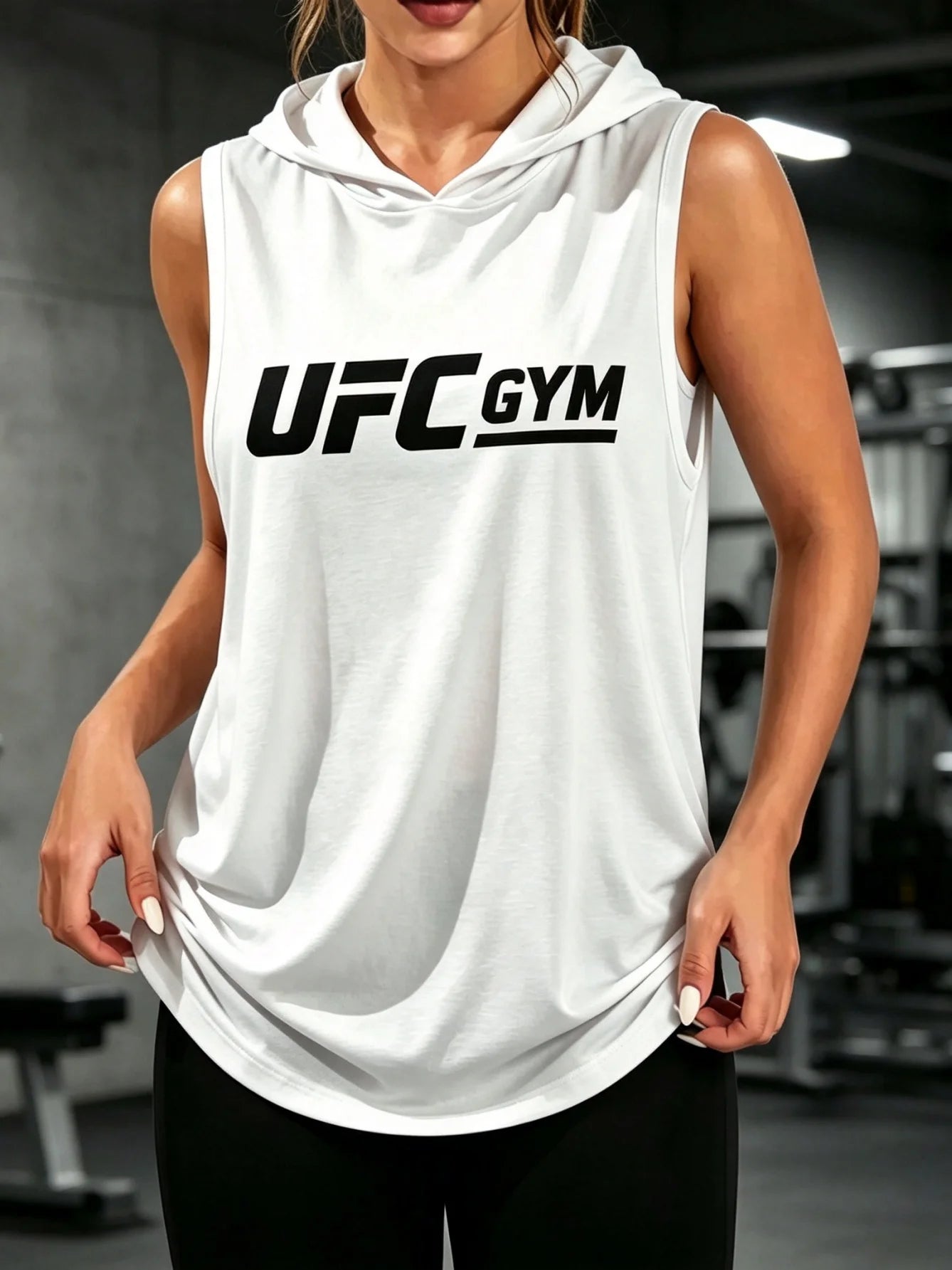 Unisex Sleeveless Hooded Tank Top For Gym MMA Streetwear