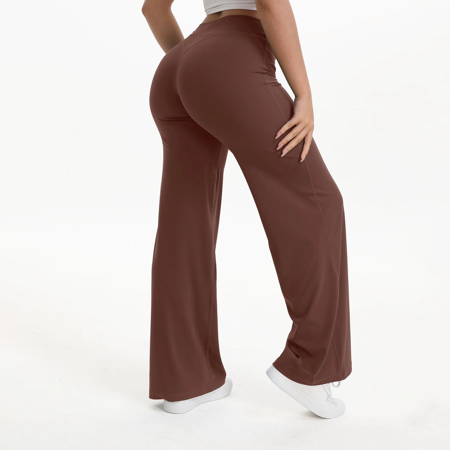 NCLAGEN SoftMotion Yoga Pants Women Mid-Waist Gym Leggings