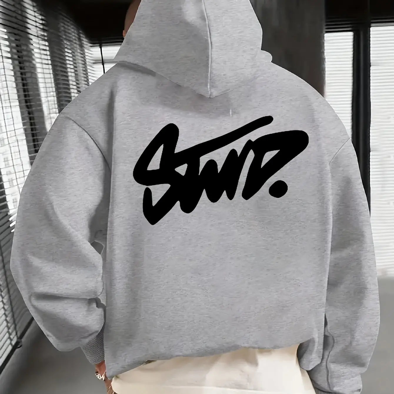 Y2K Casual Hooded Long Sleeve Pullover For Daily Wear