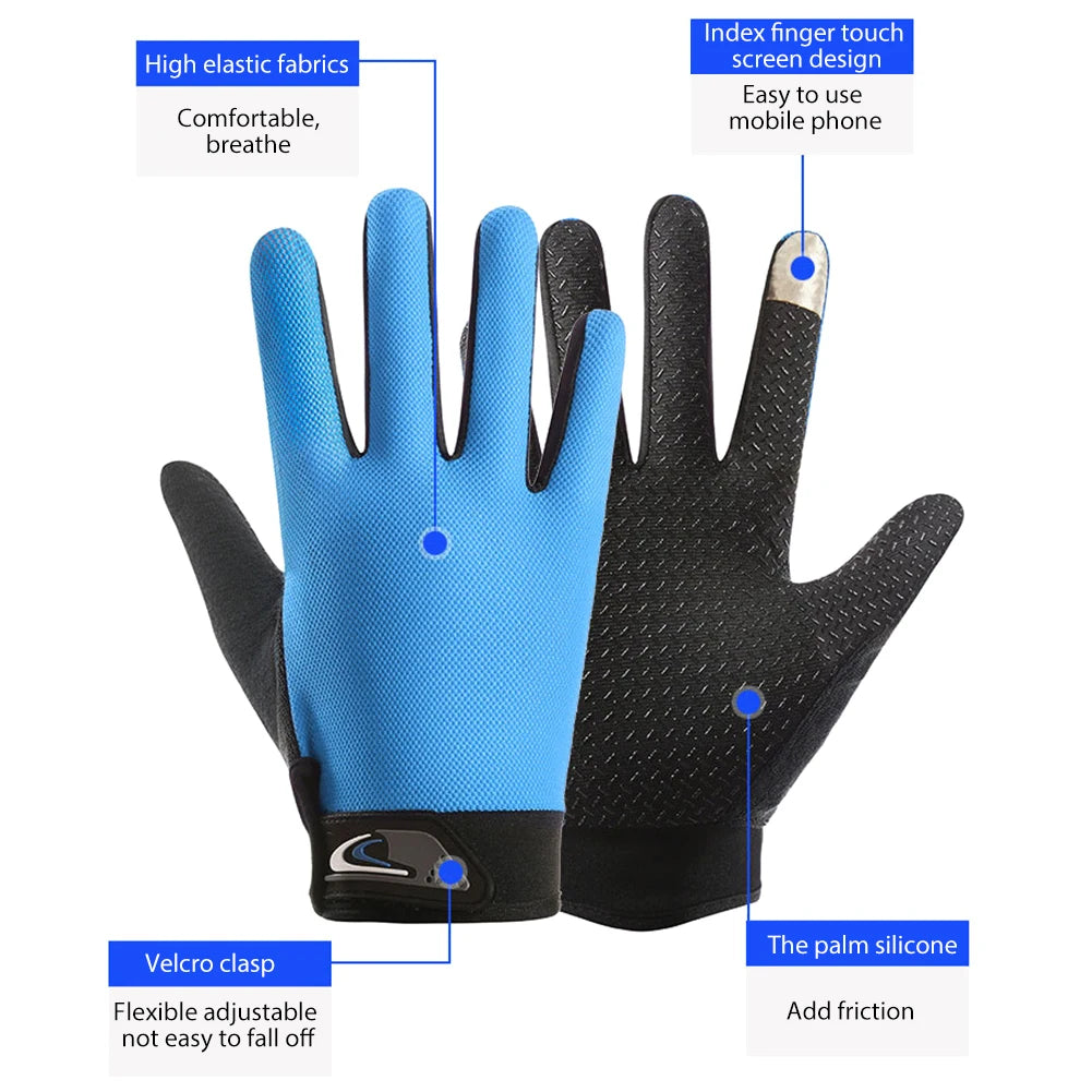 Full Finger Fishing Gloves, Breathable Touchscreen For Men And Women