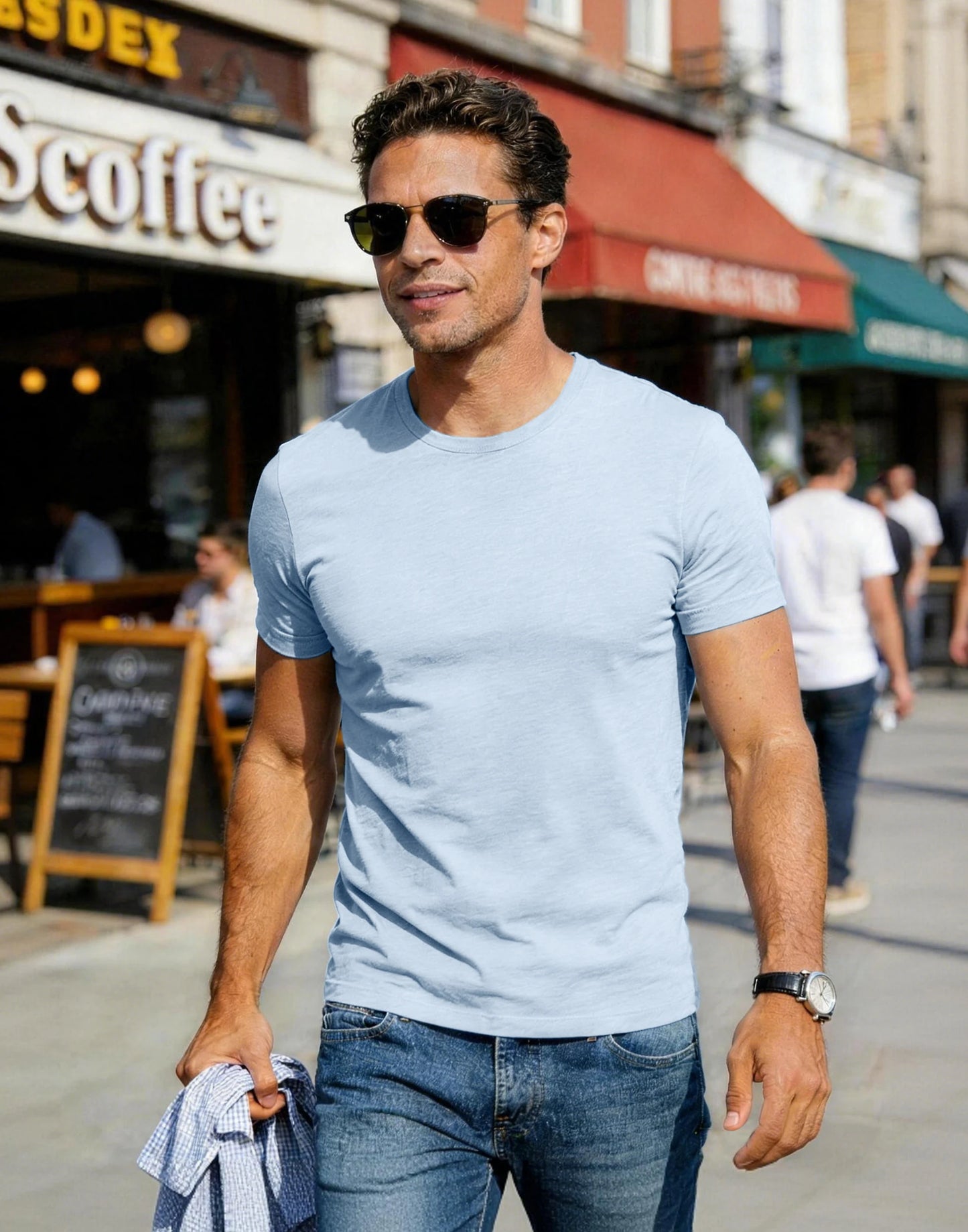 Pioneer Camp Men's Bamboo Viscose Tee Shirt Crew Neck
