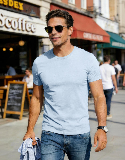Pioneer Camp Men's Bamboo Viscose Tee Shirt Crew Neck