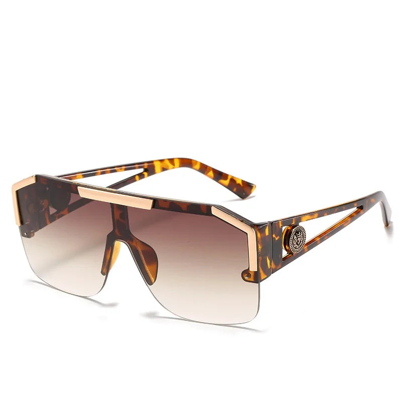 Unisex Oversized Square Sunglasses Gradient UV400 Driving Eyewear