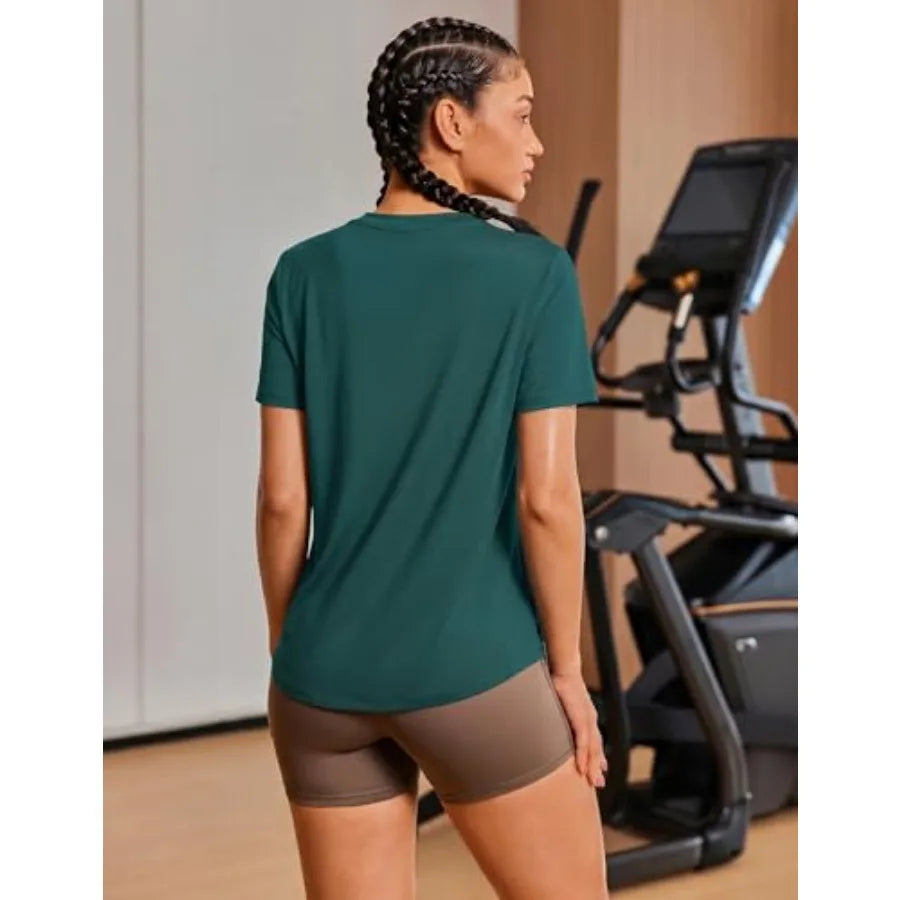 Soft Lightweight Workout Tops For Women UPF 50 Plus QuickDry
