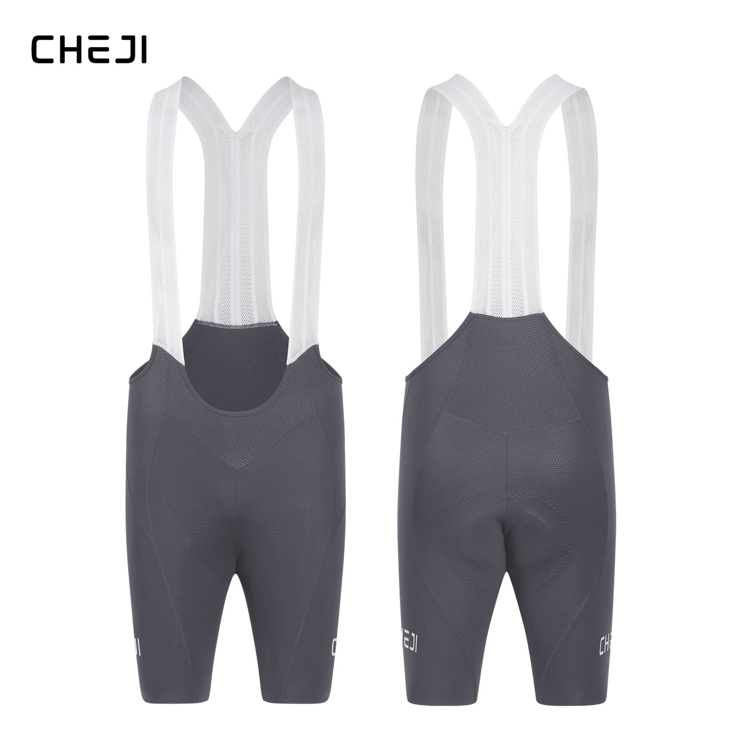 Cheji Mens Cycling Bib Shorts Breathable Seamless Comfort Quick Drying