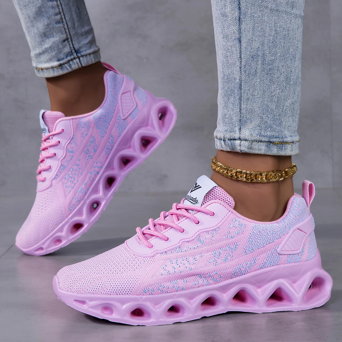 Unisex Lightweight Breathable Mesh Sneaker for Walking and Running
