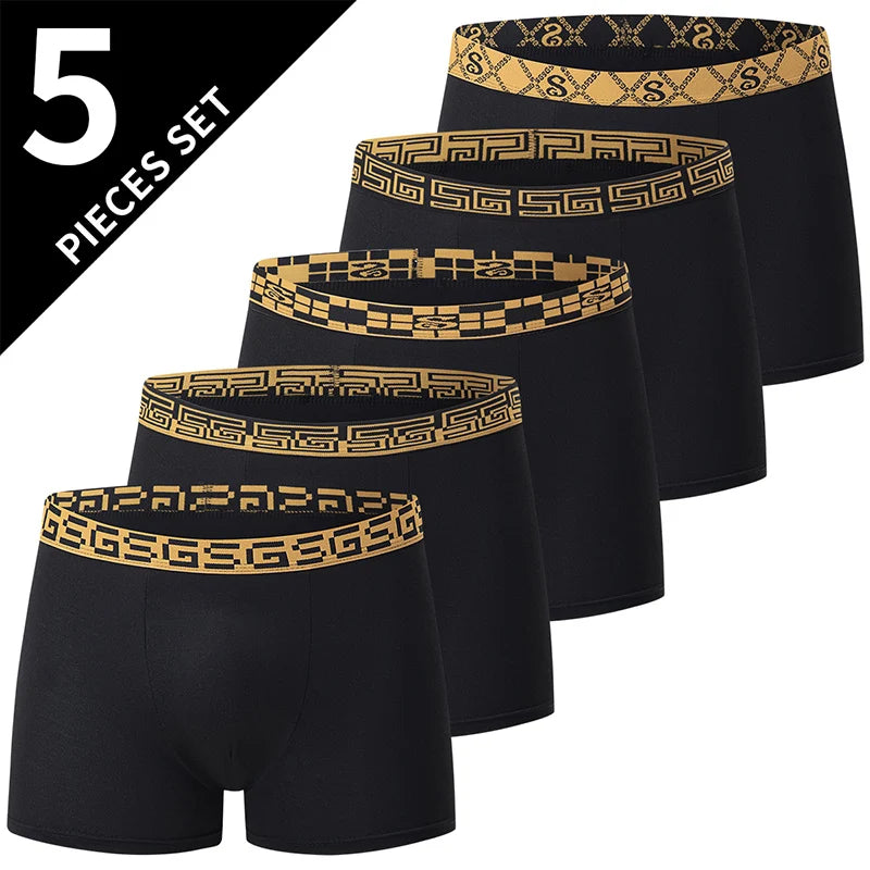 Mens Printed Boxer Shorts Polyester Elastane Comfort Fit